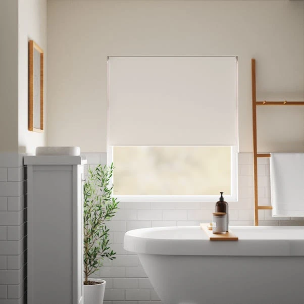 Dunelm Natural Blackout Moisture Resistant Roller Blind