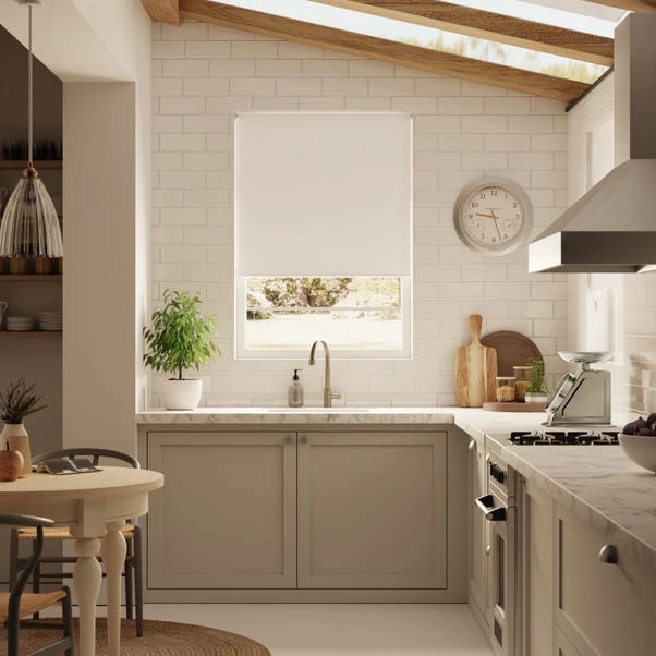 Dunelm Natural Blackout Moisture Resistant Roller Blind - Image 2