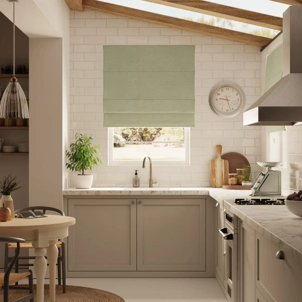 Dunelm Luna Sage Blackout Roman Blind - Image 2