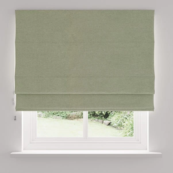 Dunelm Luna Sage Blackout Roman Blind - Image 4