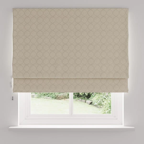 Dunelm Chenille Ogee Cream Roman Blind - Image 4