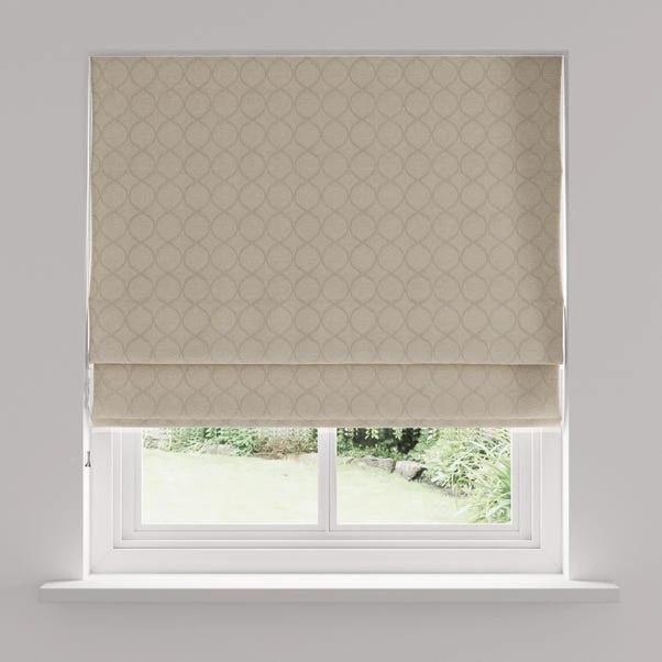 Dunelm Chenille Ogee Cream Roman Blind - Image 5