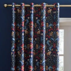 Dunelm Ruskin Navy Eyelet Curtains