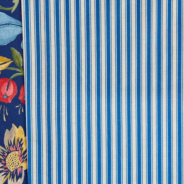 Dunelm Ruskin Navy Eyelet Curtains - Image 5