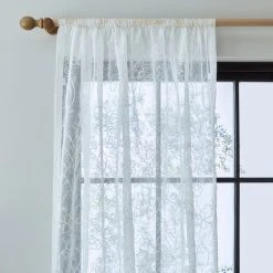 Dunelm Ruskin Embroidery Slot Top Voile