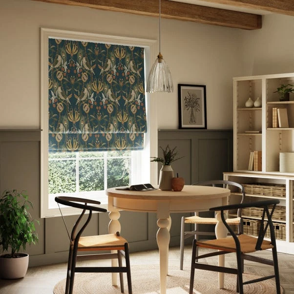 Dunelm Havisham Bottle Green Blackout Roman Blind