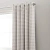 Dunelm Gingham Natural Blackout Eyelet Curtains