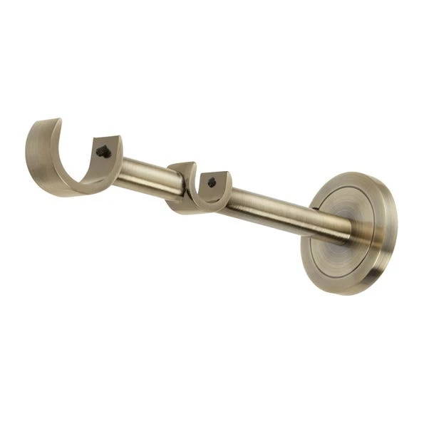 Dunelm Trinity Metal Double Extendable Curtain Pole - Image 3