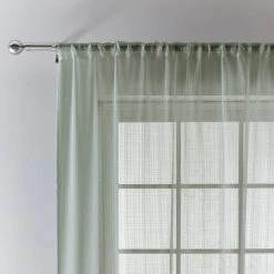 Aspen Sage Slot Top Single Voile Panel