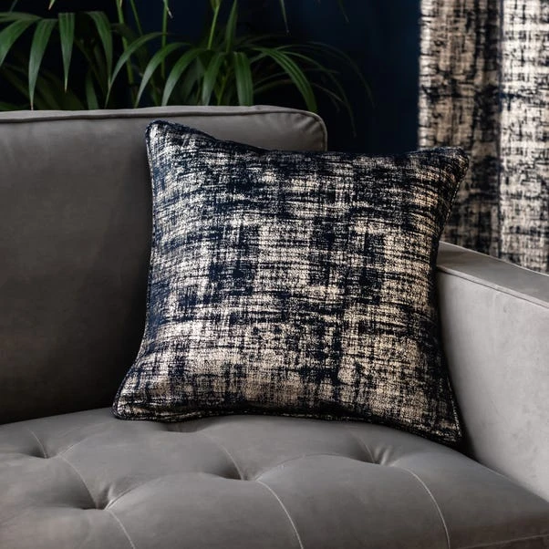 Dunelm Romano Navy Velour Eyelet Curtains - Image 6