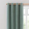 Dunelm Luna Brushed Lilypad Blackout Eyelet Curtains