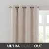 Dunelm Ultra Blackout Natural Chenille Eyelet Curtains