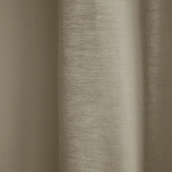 Dunelm Adley 100% Cotton Mushroom Eyelet Curtains - Image 3
