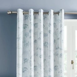 Dunelm Cow Parsley Eyelet Curtains