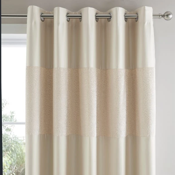 Dunelm Beverley Champagne Blackout Curtains