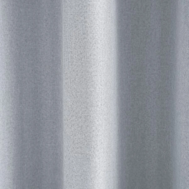 Dunelm Berlin Thermal Blackout Grey Eyelet Door Curtain - Image 3