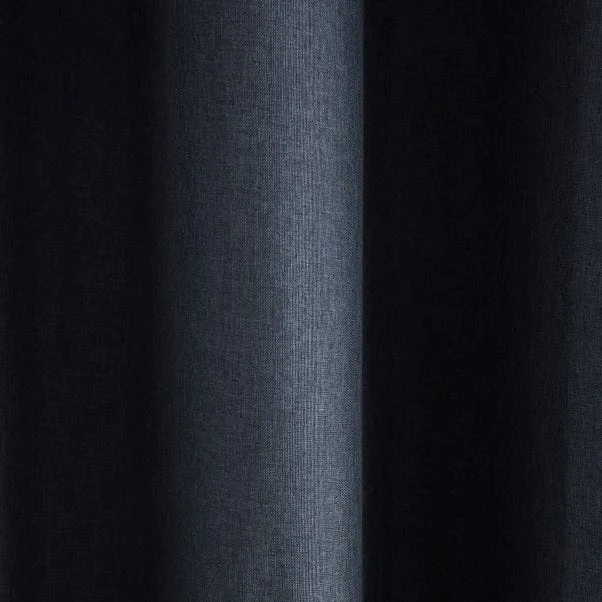 Dunelm Berlin Thermal Blackout Charcoal Eyelet Door Curtain - Image 3
