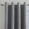 Dunelm Ensley Chenille Dove Grey Eyelet Door Curtain