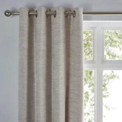 Churchgate Swithland Herringbone White Eyelet Curtains