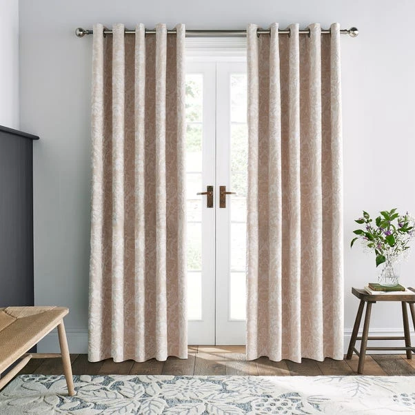 Dorma Winchester Champagne Blackout Eyelet Curtain - Image 2