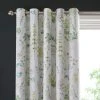 Dorma Flora Botanica Green Blackout Eyelet Curtains