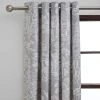 Dunelm Pagoda Grey Eyelet Curtains