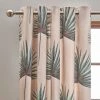 Dunelm Palm Natural Eyelet Curtains