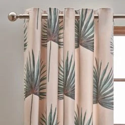 Dunelm Palm Natural Eyelet Curtains