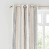 Churchgate Recycled Cotton Stripe Eyelet Curtains