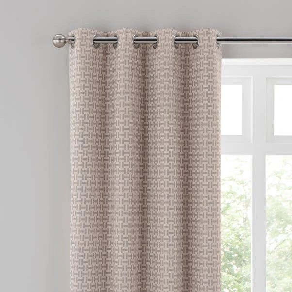 Dunelm Stack Natural Eyelet Curtains