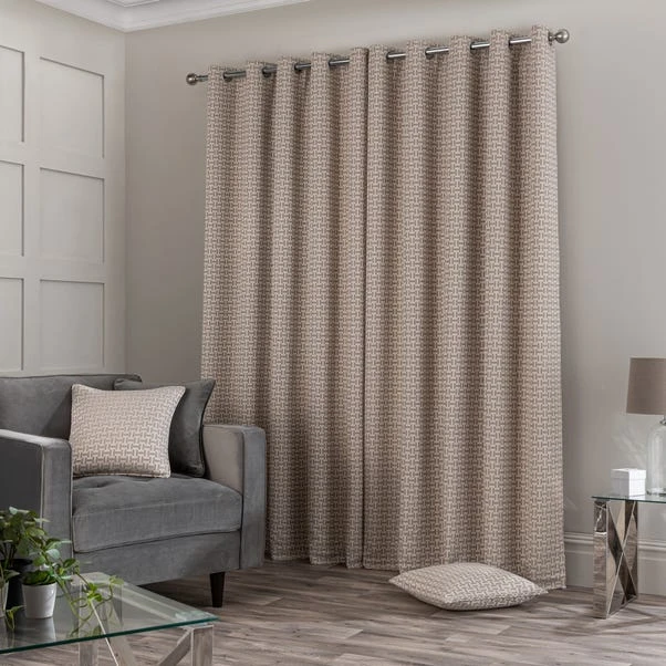Dunelm Stack Natural Eyelet Curtains - Image 5