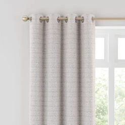Churchgate Woodhouse Boucle Grey Eyelet Curtains