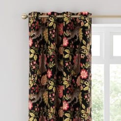 Dunelm Paradise Cheetah Pink Eyelet Curtains
