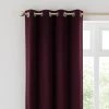 Dunelm Satin Merlot Eyelet Curtains