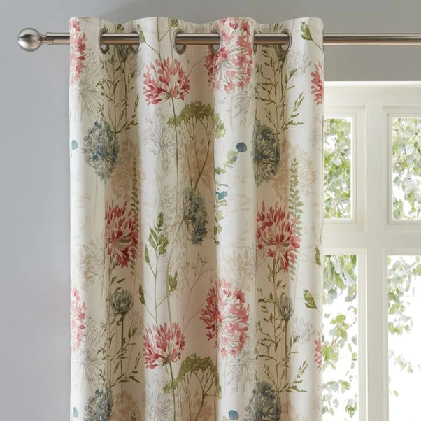 Dunelm Country Meadow Natural Eyelet Curtains