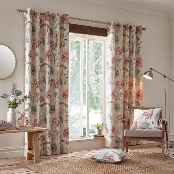 Dunelm Country Meadow Natural Eyelet Curtains - Image 2