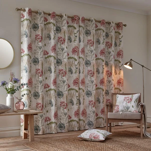 Dunelm Country Meadow Natural Eyelet Curtains - Image 4