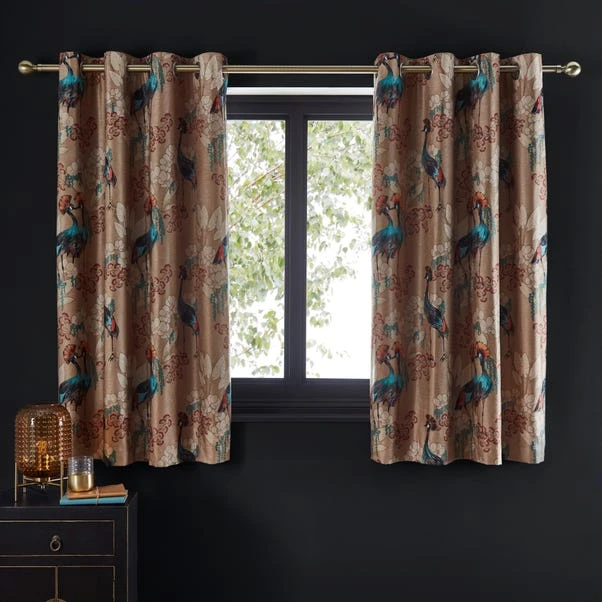Dunelm Mariba Gold Eyelet Curtains - Image 4