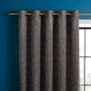 Natural History Museum Ditsy Coral Monochrome Eyelet Curtains