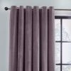 Dunelm Recycled Velour Eyelet Curtains Thistle
