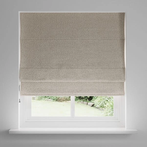 Dunelm Textured Chenille Mushroom Roman Blind - Image 3