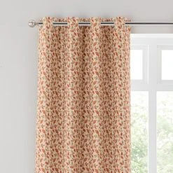 Dunelm Dianna Terracotta Eyelet Curtains