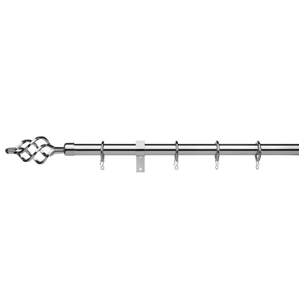 Dunelm Universal Cage 19mm Extendable Curtain Pole