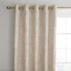 Catherine Lansfield Damask Natural Jacquard Eyelet Curtains