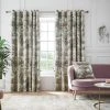 Hyperion Interiors Athena Floral Green Eyelet Curtains